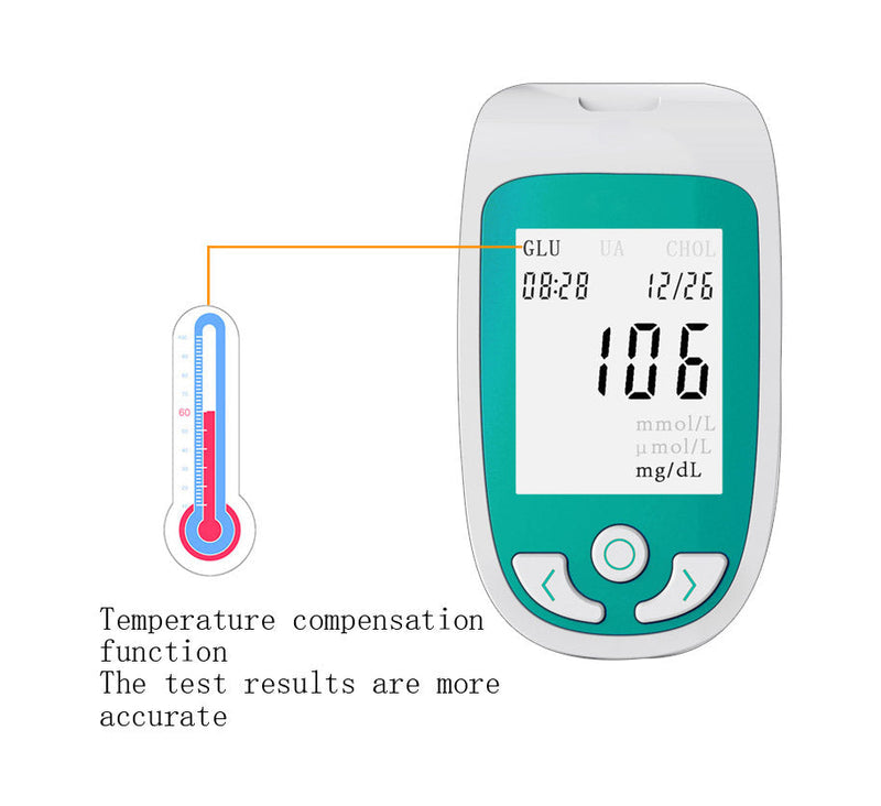 Cholesterol Home Test Kit 3 In 1 Monitor Set