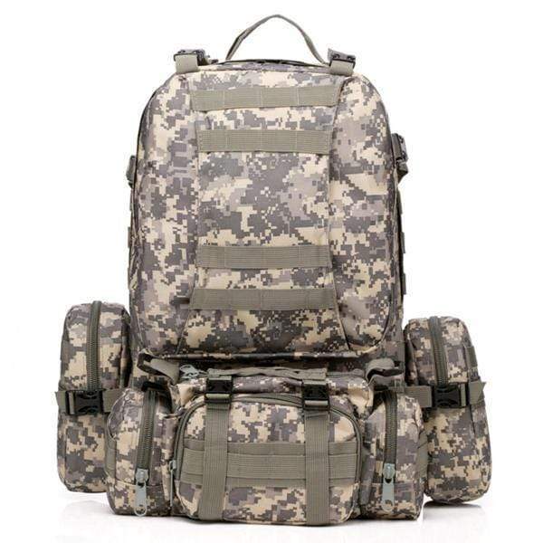 Tactical Military Survival Backpack Army Molle Rucksack 50L 600D
