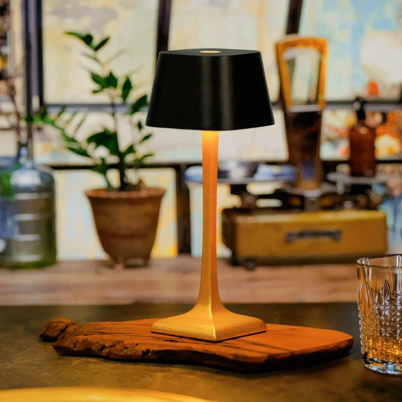 Wireless LED Table Lamp – Dimmable, Waterproof & Rechargeable