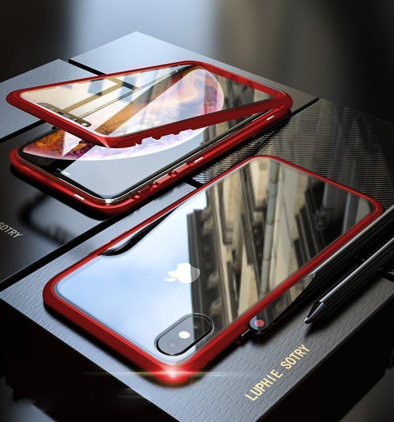 2019 Upgraded Magnetic Adsorption Two Side iPhone Case