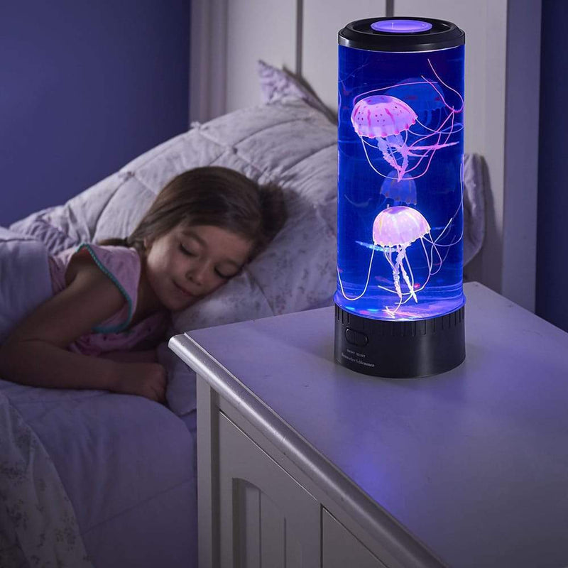 Led Jellyfish Aquarium™: 5 Color Changing Light Effects. The Ultimate Large Sensory Synthetic Jelly Fish Tank Aquarium Mood Lamp