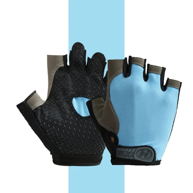 Breathable Anti-Slip Half-Finger Gloves – Fitness and Cycling Gloves for Summer Workouts