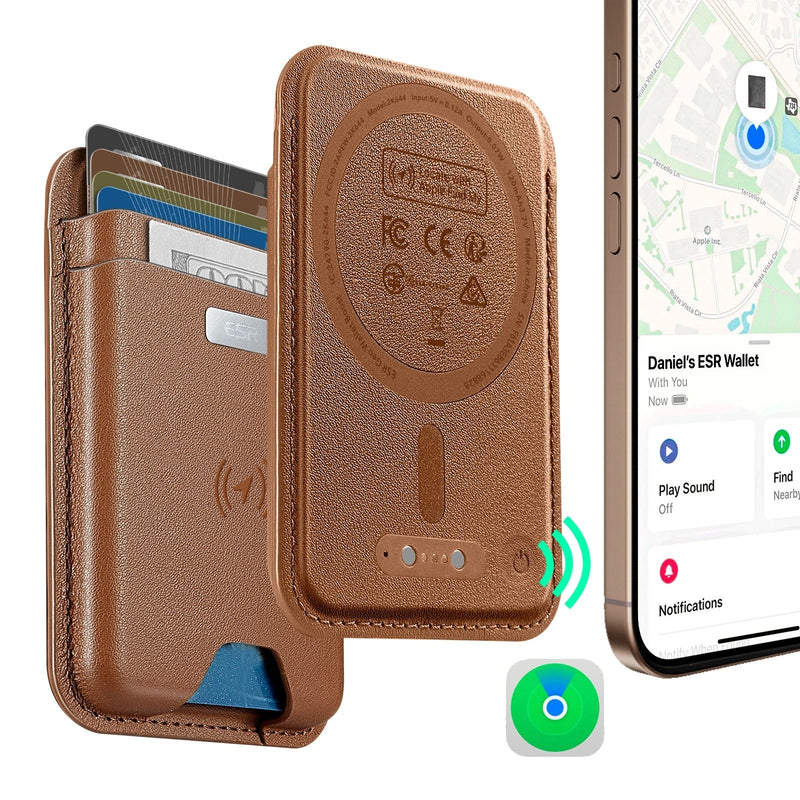 Wallet with Find My Functionality - 5 Cards Holder
