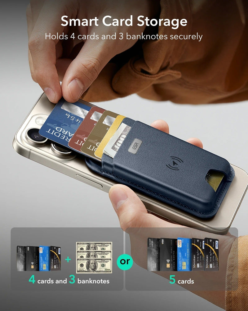 Wallet with Find My Functionality - 5 Cards Holder