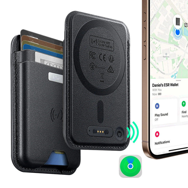 Wallet with Find My Functionality - 5 Cards Holder