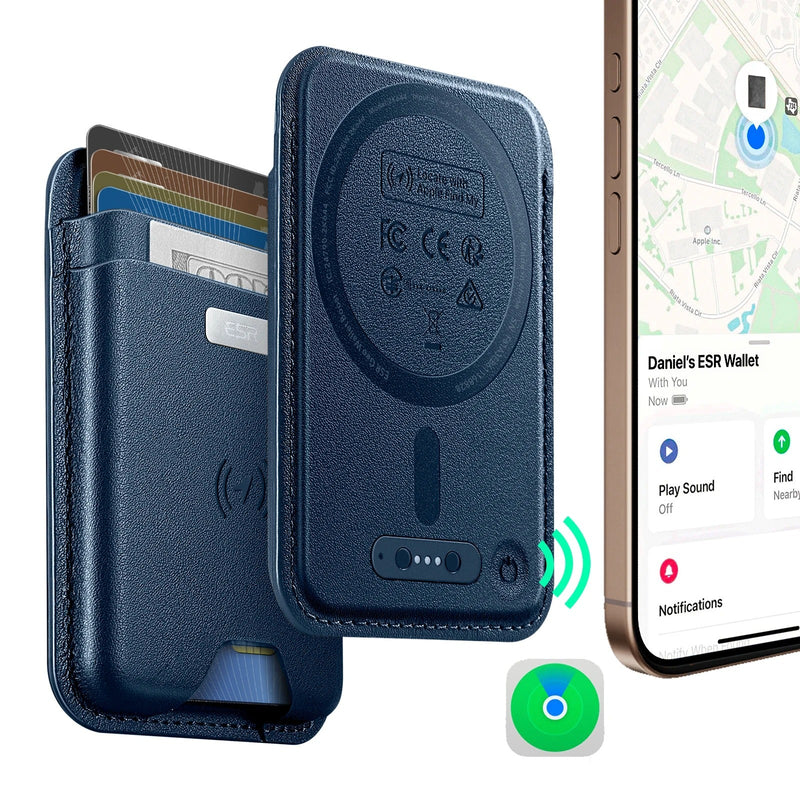 Wallet with Find My Functionality - 5 Cards Holder