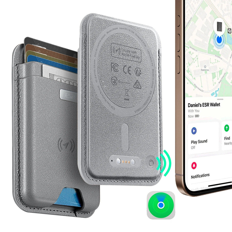 Wallet with Find My Functionality - 5 Cards Holder