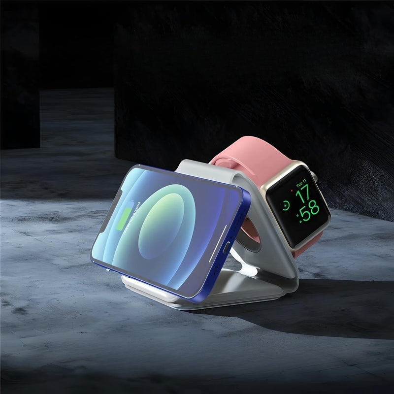 3 in 1 Wireless Foldable Travel Charger