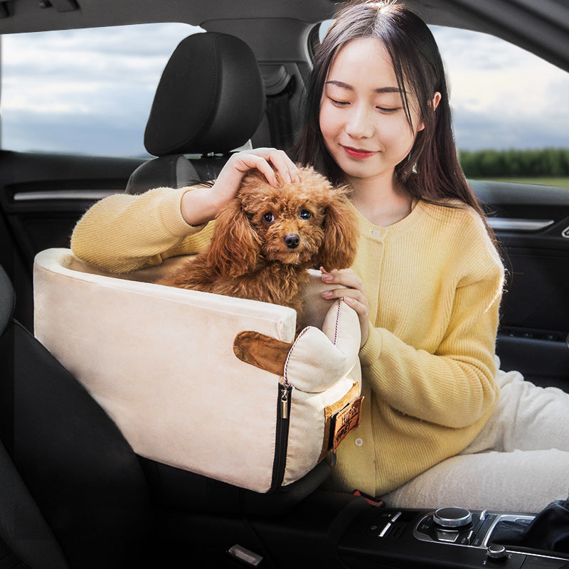 Small Puppy Car Seat Central Non Slip between Seats For Small Dog