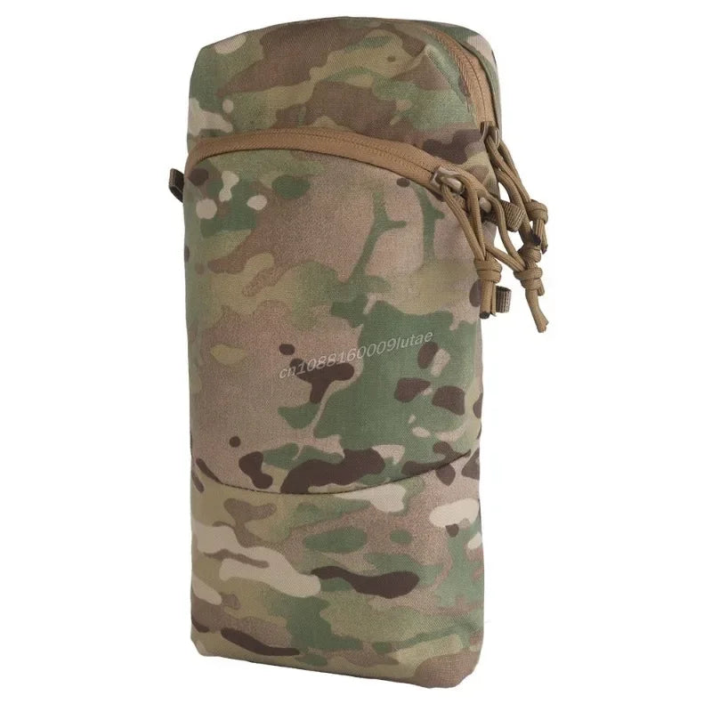 Multifunction Tactical Cylindrical Bag – Water Bladder GP Backpack Add-On with Hydration Support & Versatile General Purpose Gear Storage