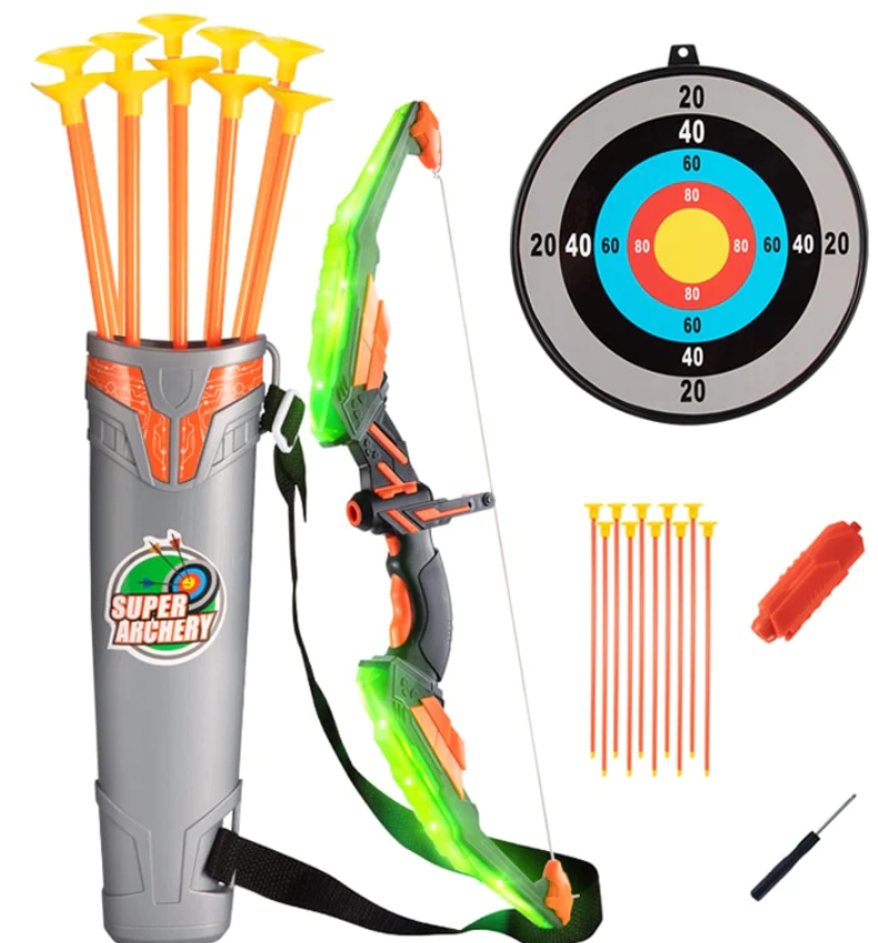 OUTDOOR KIDS SHOOTING BOW PLASTIC ARROW SET