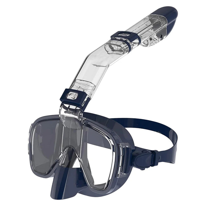 Anti-Fog Scuba Diving Snorkeling Mask – Safe Breathing Half-Face Scuba Diving Set for Kids & Adults