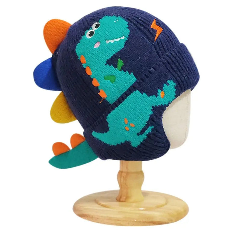 Dinosaur Winter Hat for Kids – Thick Warm Hat with Ear Protection for Boys & Girls, Adorable Design for Cold Weather Comfort