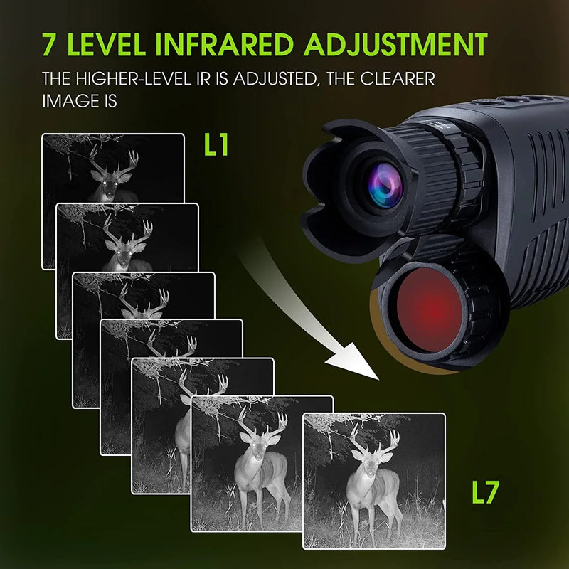 2K 1080P Full HD Thermal Image Camera Night Vision Device Camera With Night Vision 5X Digital Zoom
