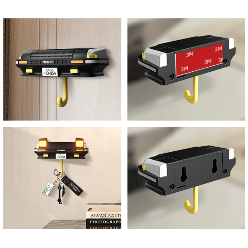 Car Headlight Key Holder – Wall-Mounted Key Hook Gift for Car Lovers & Unique Auto-Themed Décor