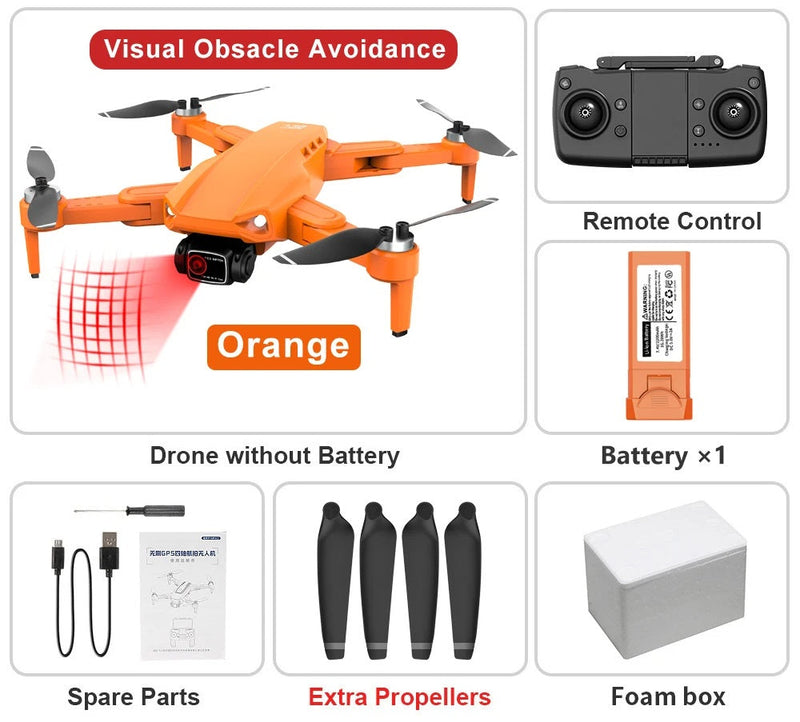 RC Drone Professional 8K HD Camera – L900 PRO SE GPS 5G 4K HD Dual Camera, 2-Axis Gimbal for Anti-Shake Aerial Photography