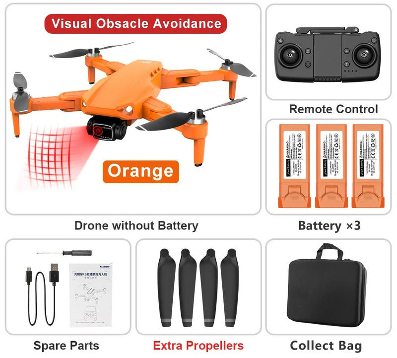 RC Drone Professional 8K HD Camera – L900 PRO SE GPS 5G 4K HD Dual Camera, 2-Axis Gimbal for Anti-Shake Aerial Photography