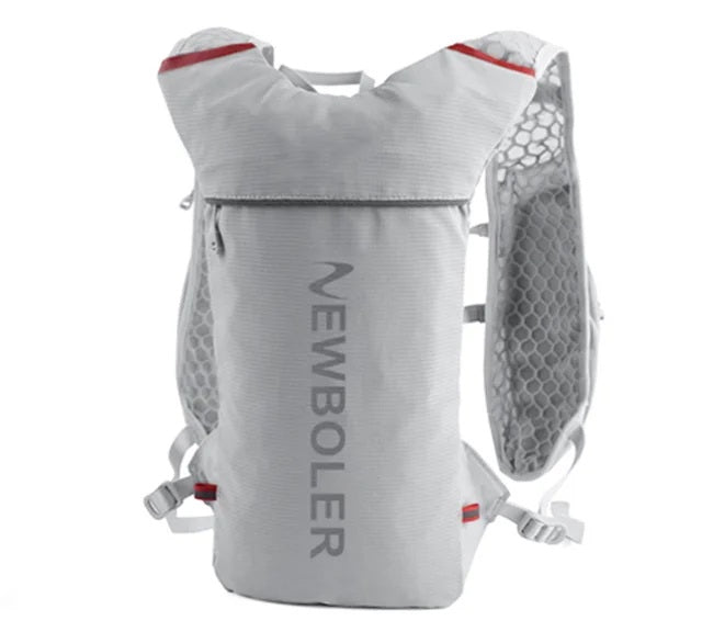 Ultralight Trail Running Vest – 5L Hydration Backpack for Marathoners with Breathable Straps and 500ml Water Bottle Included