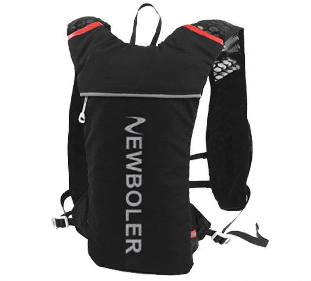 Ultralight Trail Running Vest – 5L Hydration Backpack for Marathoners with Breathable Straps and 500ml Water Bottle Included