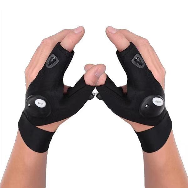 LED Flashlight Gloves for Outdoor Activities, Camping & Fishing Accessories - Perfect Gifts for Men, Dads, and Husbands