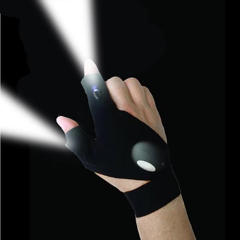 LED Flashlight Gloves for Outdoor Activities, Camping & Fishing Accessories - Perfect Gifts for Men, Dads, and Husbands