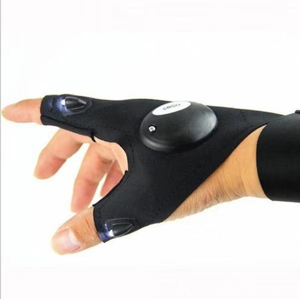LED Flashlight Gloves for Outdoor Activities, Camping & Fishing Accessories - Perfect Gifts for Men, Dads, and Husbands