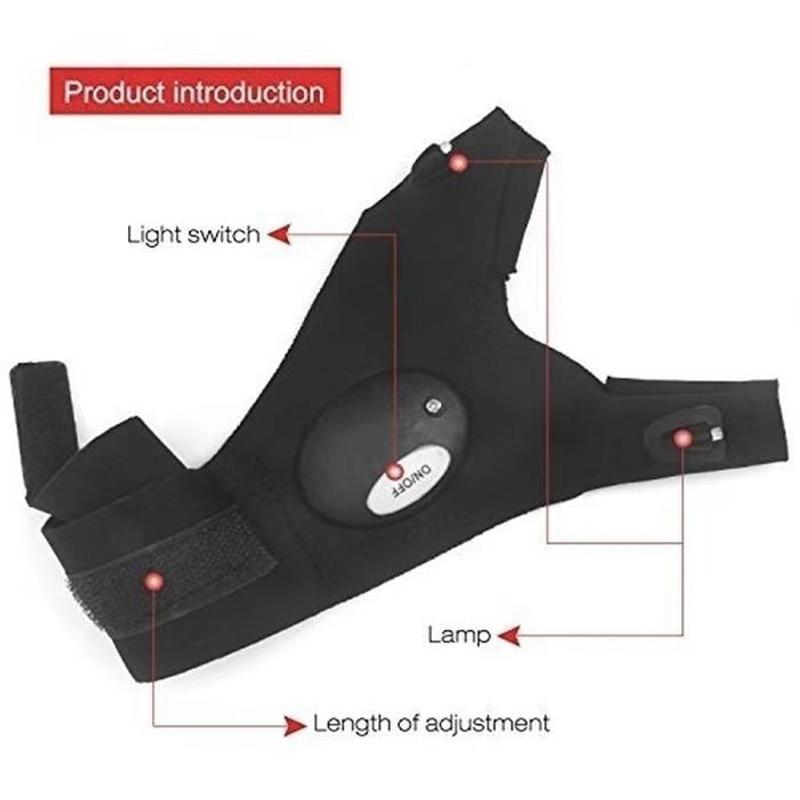 LED Flashlight Gloves for Outdoor Activities, Camping & Fishing Accessories - Perfect Gifts for Men, Dads, and Husbands
