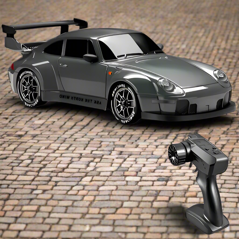 4WD RC Car with LED Lights – Retro Drift Master Remote Control Vehicle for Off-Road Adventures & Outdoor Fun