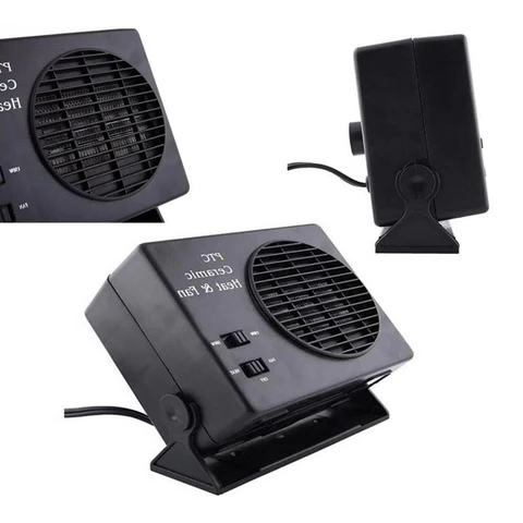 12V 150–300W Portable Ceramic Car Heater & Defogger Fan – Fast Windshield Demister & Adjustable Thermostat
