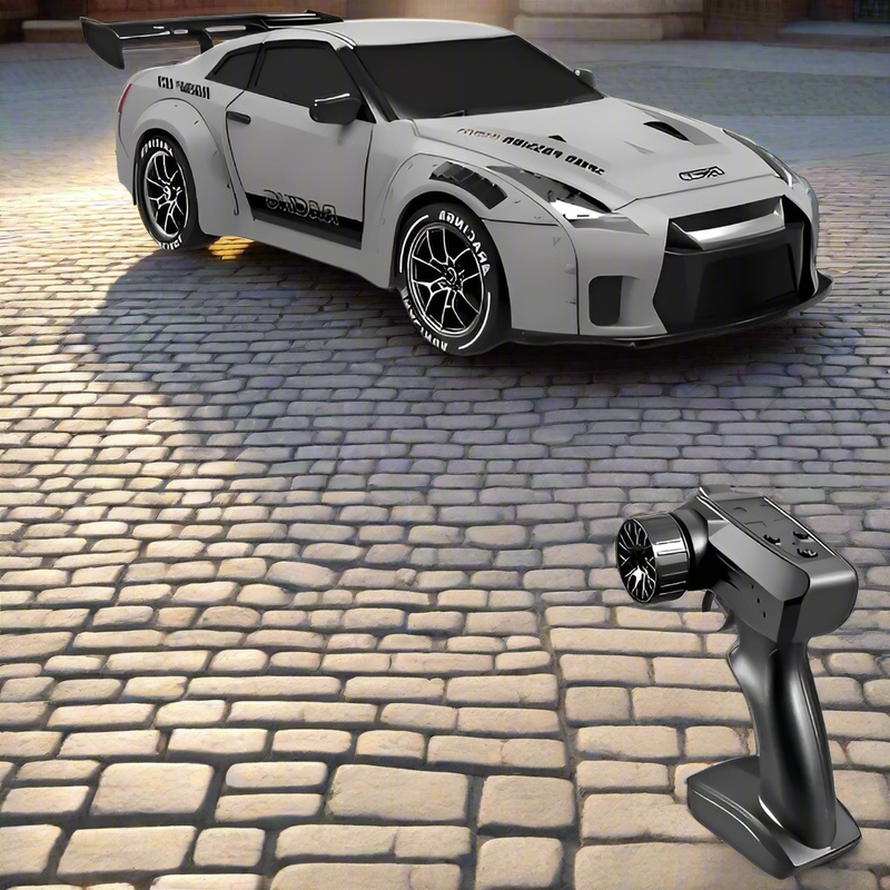 4WD RC Car with LED Lights – Retro Drift Master Remote Control Vehicle for Off-Road Adventures & Outdoor Fun