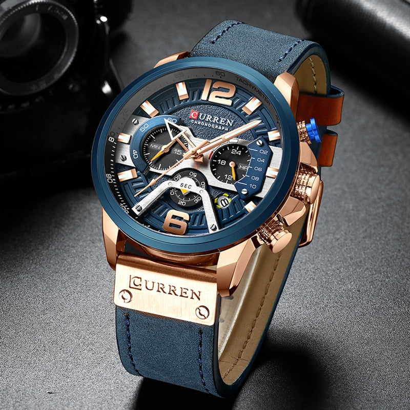 Curren Luxury Cronograph Watch for Men