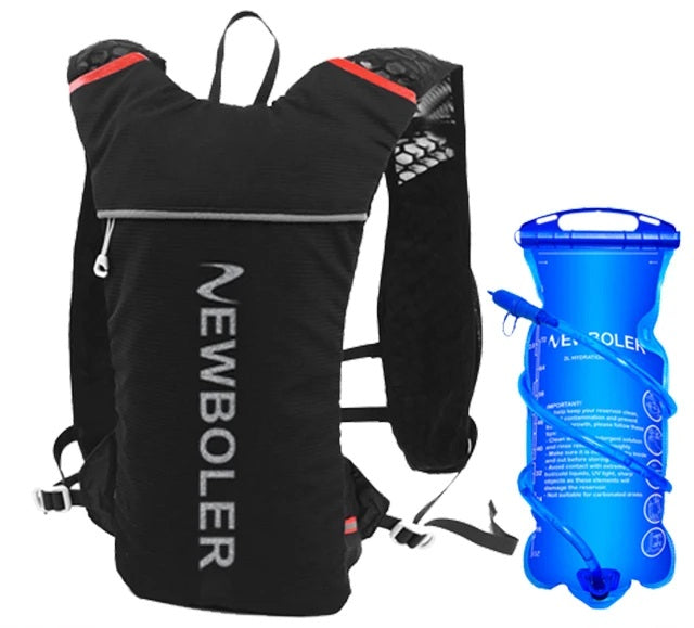 Ultralight Trail Running Vest – 5L Hydration Backpack for Marathoners with Breathable Straps and 500ml Water Bottle Included