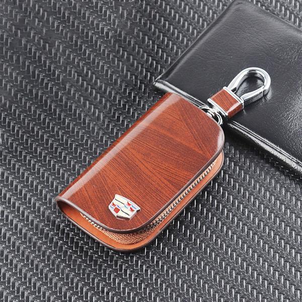 Custom Car Key Fob Leather Case With Your Logo, Fob Cover Protector, Keys Holder Keychain Accessories  For Ford, Mercedes, Toyota, Lexus, Honda