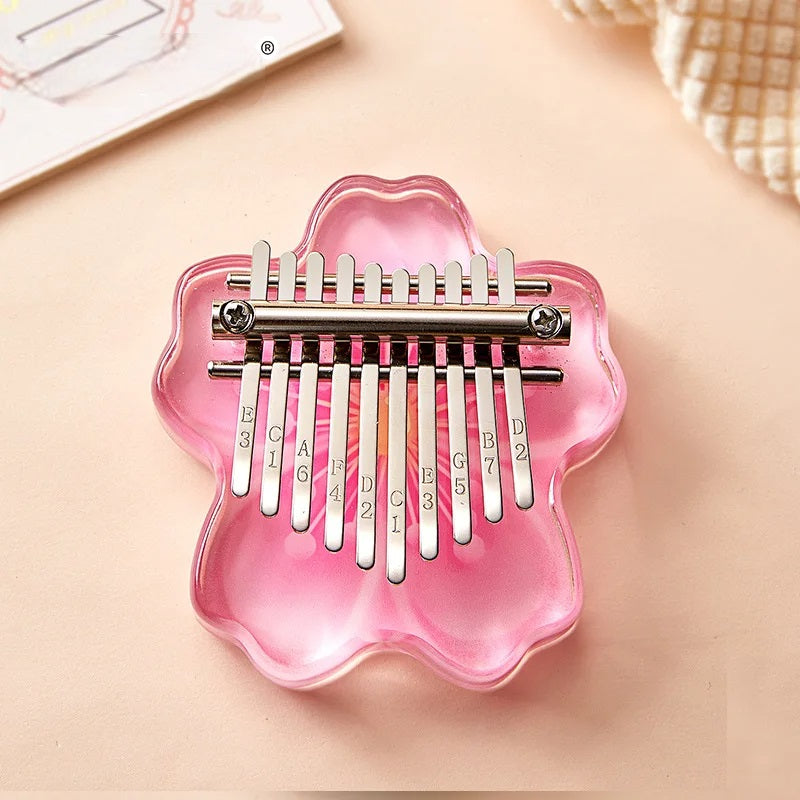 Crystal Clear Acrylic Kalimba – Portable Thumb Piano with 10/17/21 Keys for Soothing Melodies