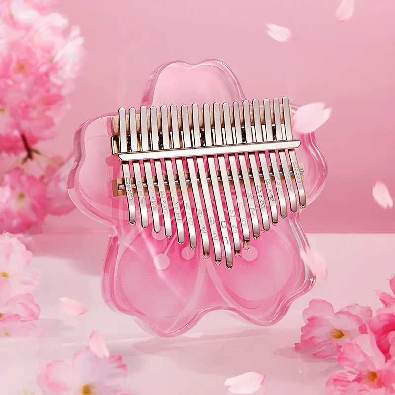 Crystal Clear Acrylic Kalimba – Portable Thumb Piano with 10/17/21 Keys for Soothing Melodies