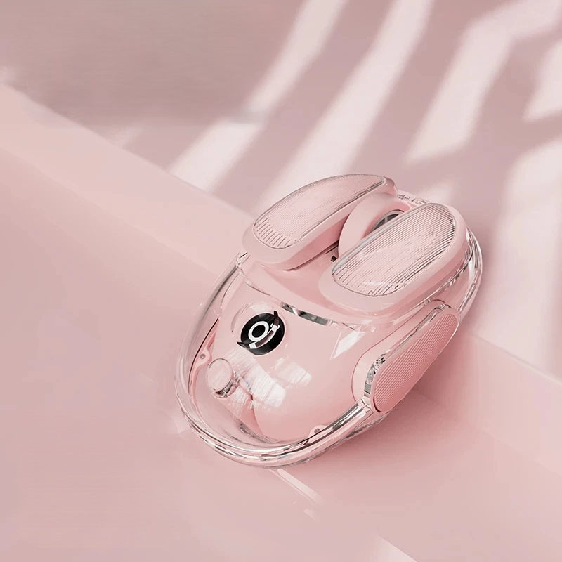 Silent Dual-Mode Wireless Transparent Mouse – Ergonomic, Rechargeable & Ultra-Precise for Office & Gaming