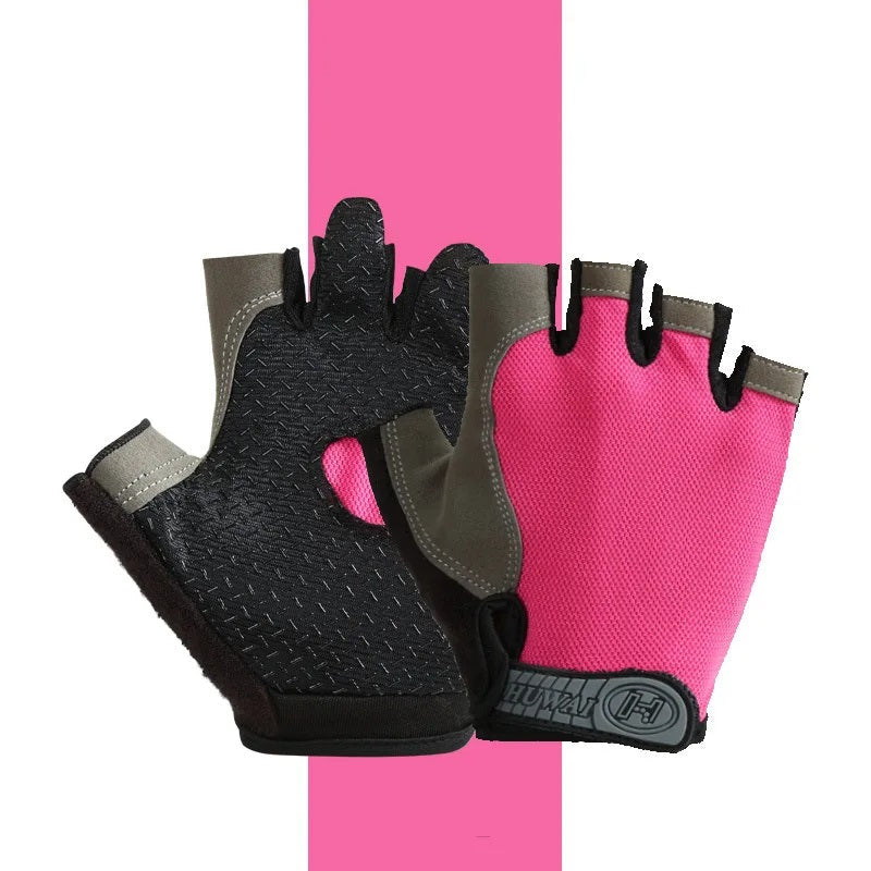 Breathable Anti-Slip Half-Finger Gloves – Fitness and Cycling Gloves for Summer Workouts