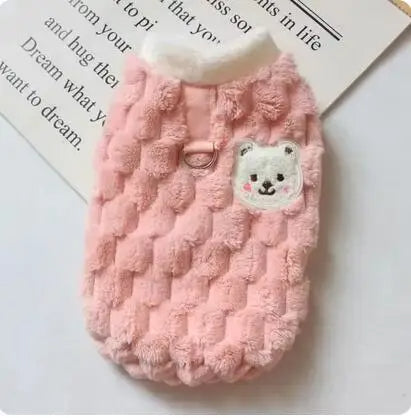 Winter Pet Vest Jacket for Dogs & Cats – Thick Warm Sweater Coat for Small Breeds, Stylish and Cozy Cold Weather Petwear