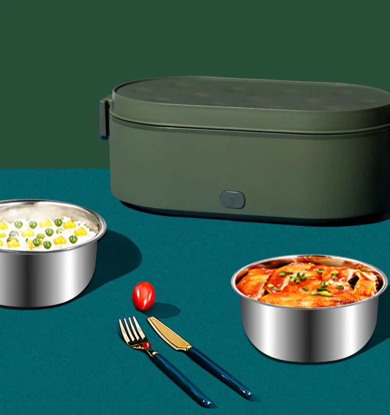 Portable USB Electric Heating Lunch Box – Car & Office Food Warmer for Students, 24V/12V/5V Heating Options