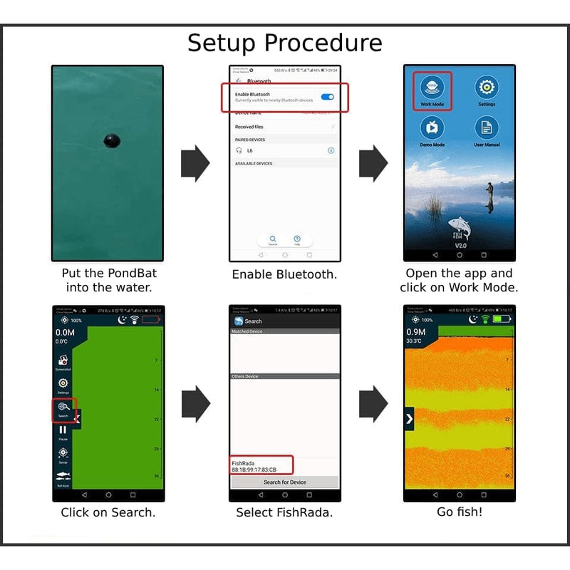 The Sonar Fish Finder Transducer for iOS & Android | 160ft/48m