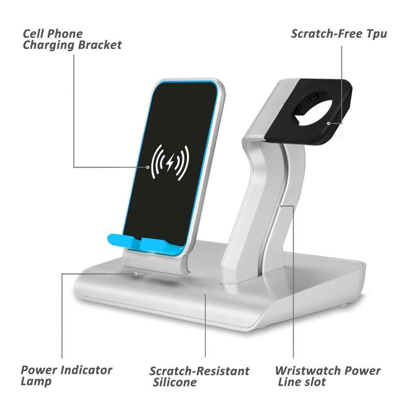 Universal Wireless Charger Stand iPhone Watch And Mobile Phone Apple Charger