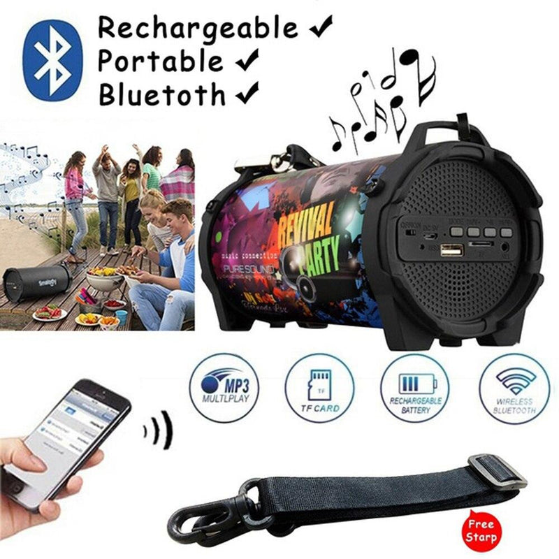 New Portable Sub-woofer Bluetooth Wireless Speaker