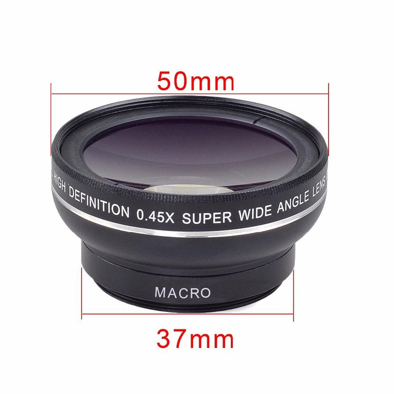 0.45X Wide Angle+12.5X Macro Lens Professional HD Phone Camera Lens 2in1