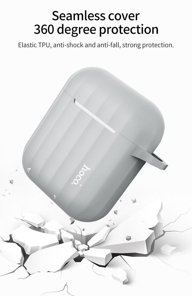 Soft silicone Cover for Apple AirPods and Anti-lost rope