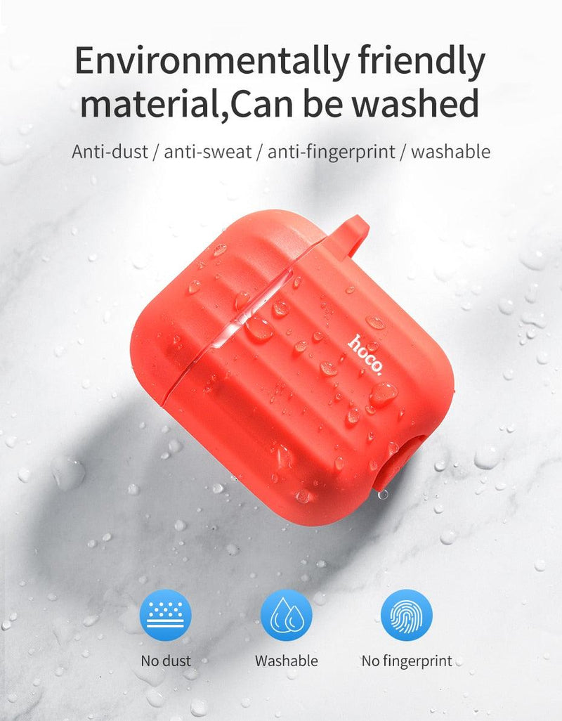 Soft silicone Cover for Apple AirPods and Anti-lost rope