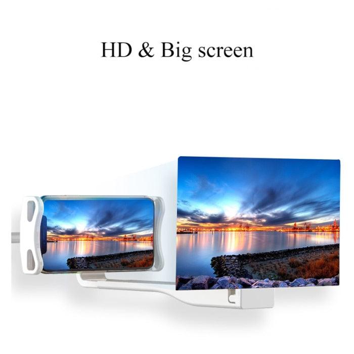 Adjustable HD 3D Mobile Phone Screen Magnifier With High Definition Projection Bracket