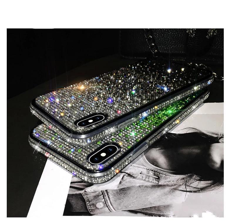 Luxury Shiny Diamond Phone Case Cover For iPhone's