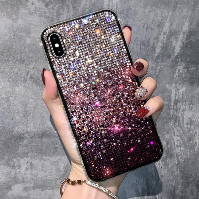 Luxury Shiny Diamond Phone Case Cover For iPhone's