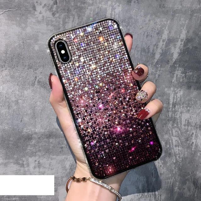 Luxury Shiny Diamond Phone Case Cover For iPhone's