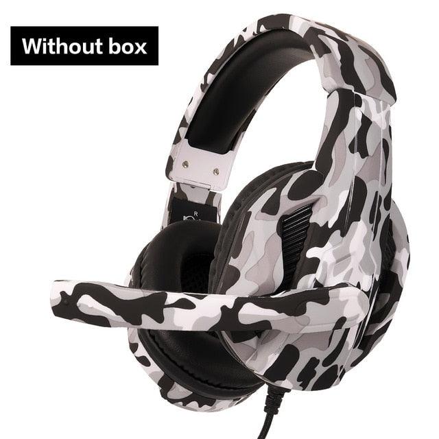 Camouflage Gaming Headset Headphones With Microphone Stereo For PC, Gamer, Laptop, Phone And Computer